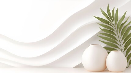Poster - Serene Satin Waves - Calming Organic Curves and Gentle Shadows for a Harmonious Aesthetic in Soft Colors