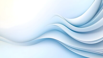 Poster - Elegant Abstract Wallpaper - Fluid Curves and Soft Matte Texture with Minimalist Gradient for Contemporary Interior Design and Modern Art Decor