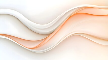 Poster - Fluid Waves - Modern Minimalist Wallpaper with Glossy Texture and Soft Hues Perfect for Contemporary Design and Abstract Aesthetics in 169 Format