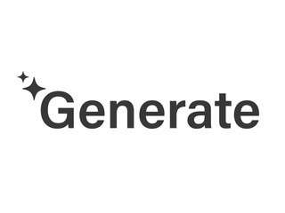 Generate AI, Artificial Intelligence Logo. Ai logo Concept. Vector symbol