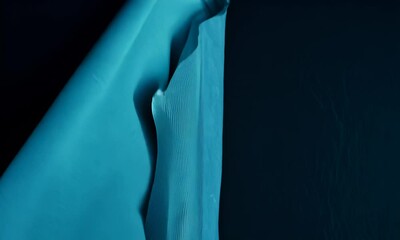 Wall Mural - flowing fabric on dark background with texture and lines.