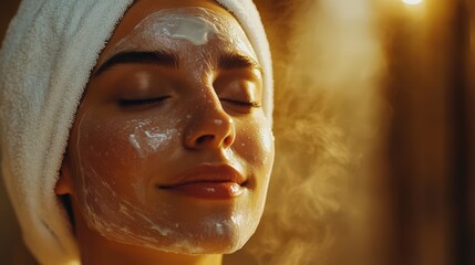 Natural Beauty Ritual: Cinematic Product Photography of Woman's Self Care Treatment at Home