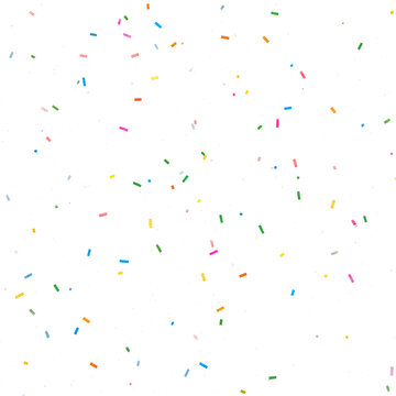 bright and colorful confetti scattered against a transparent background, perfect for adding a festiv