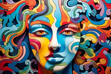  Exploring the depths of consciousness  an abstract representation of thoughts and emotions