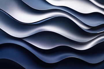 Fototapete - Abstract wavy patterns in dark shades create a stunning visual texture, perfect for backgrounds and modern design projects.