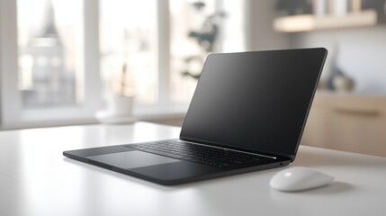 Canvas Print - The Modern Laptop on Desk