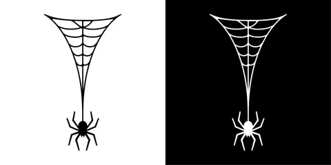 Aufkleber - ofvs745 outlinefilledvectorsign ofvs - halloween spider web vector icon . spiders sign . isolated tr