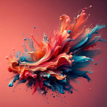 Paint Splash 8k Desktop Wallpaper