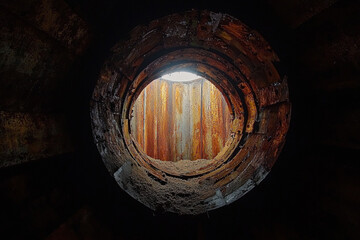 Wall Mural - Inside Grain Silo