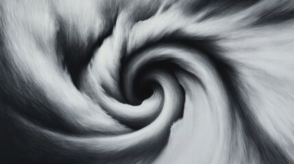 Wall Mural - a black and white photo of a swirl in the air, ai
