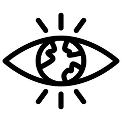 Earth vision icon