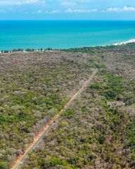 Wall Mural - Aerial view Phuoc Buu Nature Reserve at Ba Ria Vung Tau. Concept travel trip in Vietnam nature beautiful landmark.