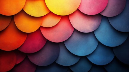 Aufkleber - Colorful overlapping circles pattern