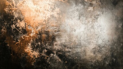 Poster - Abstract metallic texture with subtle highlights in bronze and gray, leaving open space for text or design.