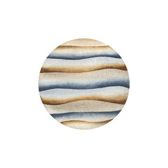 Wall Mural - Space watercolor hand-drawn illustration with planet Jupiter