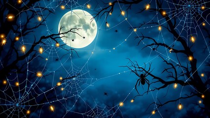Wall Mural - halloween night background