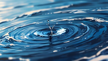 A single droplet breaks the surface tension of a vast ocean, sending ripples cascading in all directions.