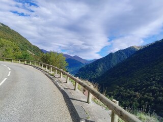 pyrenees nature landscape from the road