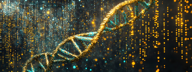 Wall Mural - Holographic Biotech Complexity