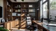 © Shipons Creative - Interior of modern office with wooden wall