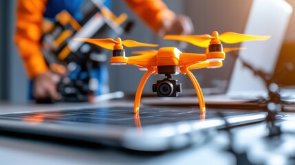 Poster - Innovative Drone Technology in Modern Workspace
