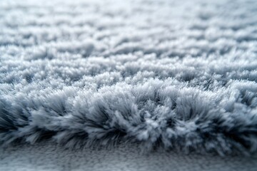 Wall Mural - pristine shimmering carpet texture with a serene cool toned gray background this image showcases the