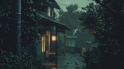 Poster - Simple lofi scene with a soothing layout.