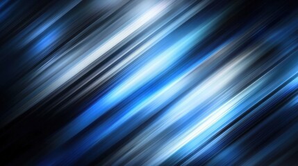 Leinwandbilder - Clean and modern abstract background in dark blue with diagonal lines and a central blank space.