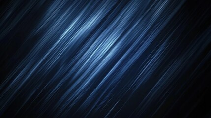 Leinwandbilder - Clean and modern abstract background in dark blue with diagonal lines and a central blank space.