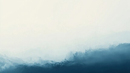 Poster - Soft gradient abstract background transitioning from blue to white with an open space on the left for copy.
