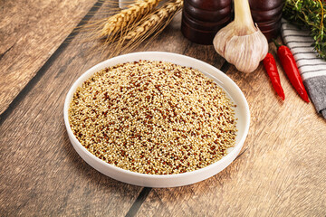 Canvas Print - Raw dry quinoa seeds cereal