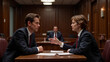 © Olga - Lawyers in courtroom having a legal discussion