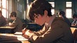 © ahmedcasber - A cynical high schooler with a unique outlook on relationships, he often finds himself reluctantly helping others while struggling with loneliness