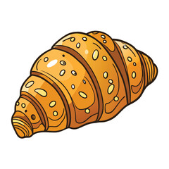 croissants' food vector illustration.