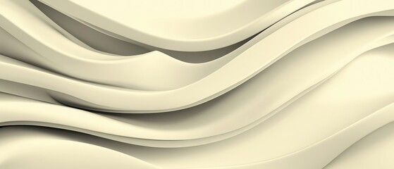 Abstract wavy pattern design in soft white tones for modern backgrounds or textures.