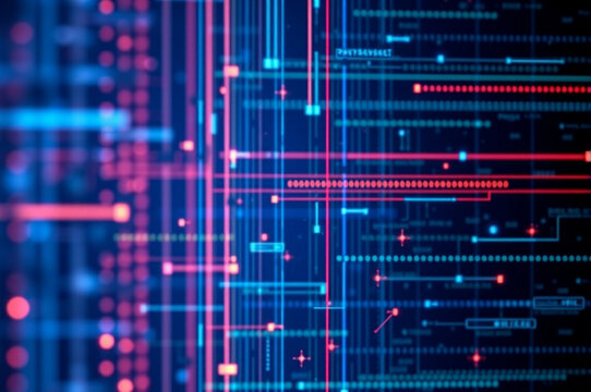 Digital background for tech processes , audio, graphics , data