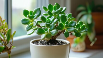 Wall Mural - Succulent in a White Pot