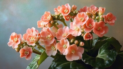 Canvas Print - Blooming Kalanchoe Flowers