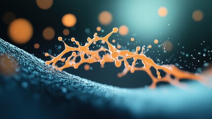 Poster - A microscopic image of a nano engineered material, illustrating the precision and complexity of nanotechnology.