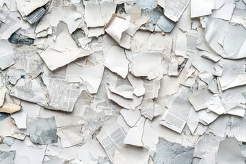 Canvas Print - A pile of newspapers sitting on a table, great for newsroom or study backgrounds