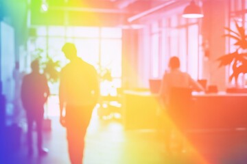 Poster - People walking in an office environment
