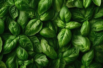 Aufkleber - A detailed view of a bunch of green leaves