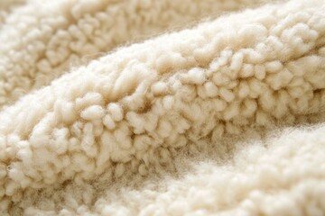 Poster - A close-up shot of a pile of white wool, great for textures or background use