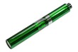 © Alena - A close-up shot of a green pen with a black tip on a white background