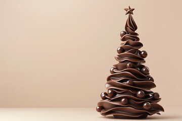 christmas tree made chocolate