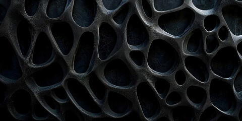 A black and white photo of a black and white pattern with holes in it