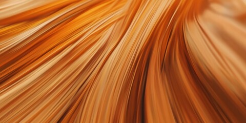 Abstract Orange Fluid Texture with Flowing Lines