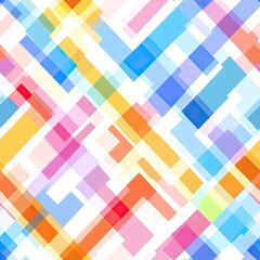 Poster - Colorful Geometric Abstract Patterns in Vibrant Hues Creating a Lively Visual Effect