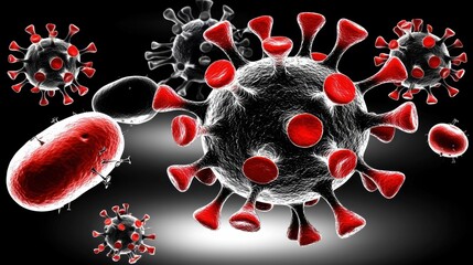 Poster - microbial world: 3d visualization of virus cells