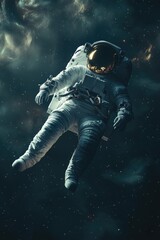 Wall Mural - Astronaut Floating in Space